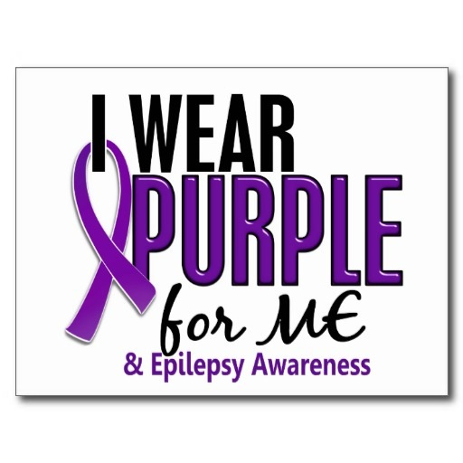 I wear purple for me & epilepsy awareness happy Purple Day