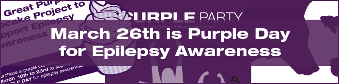 March 26th is purple day for epilepsy awareness header image