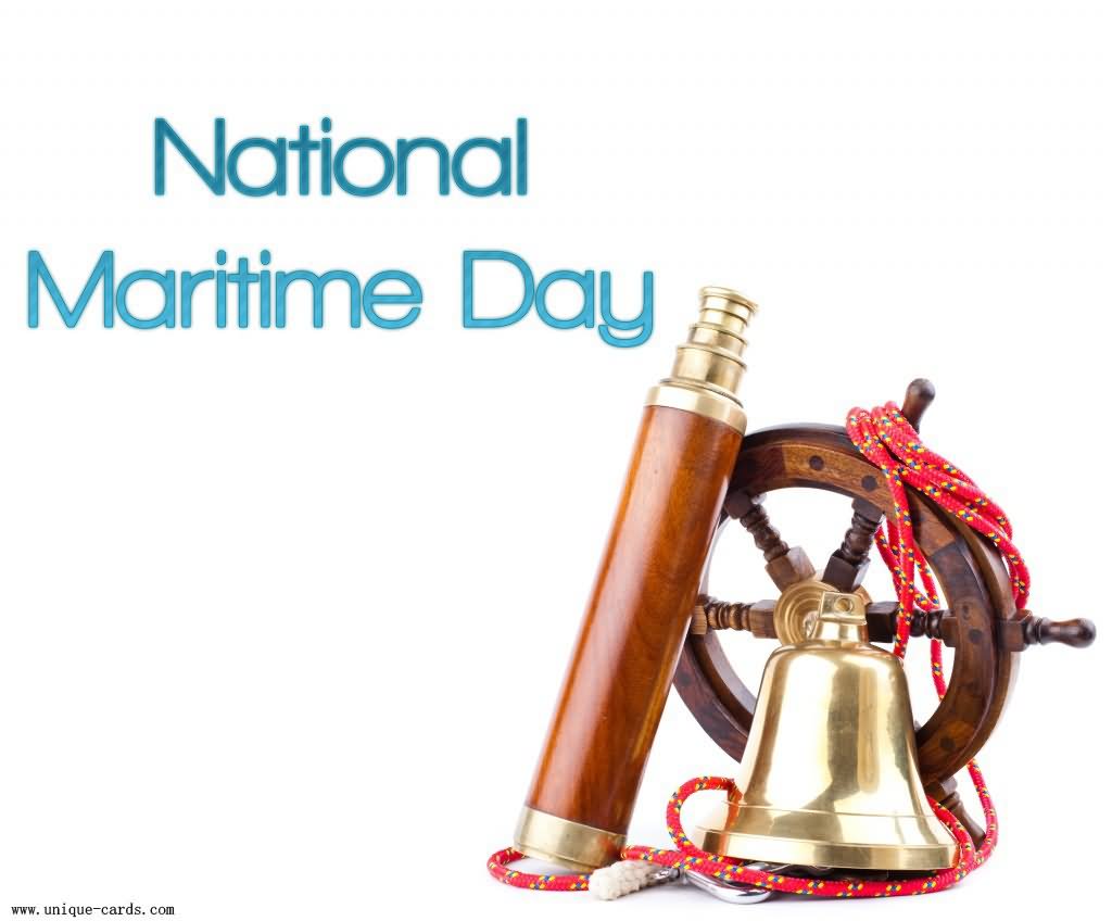 National Maritime Day anchor with telescope and bell