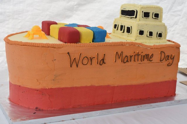 National Maritime Day ship cake