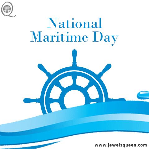 National Maritime Day ship wheel greeting card
