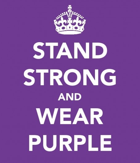 Stand strong and wear purple on Purple Day