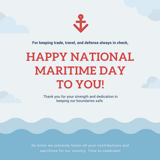 happy national maritime day to you