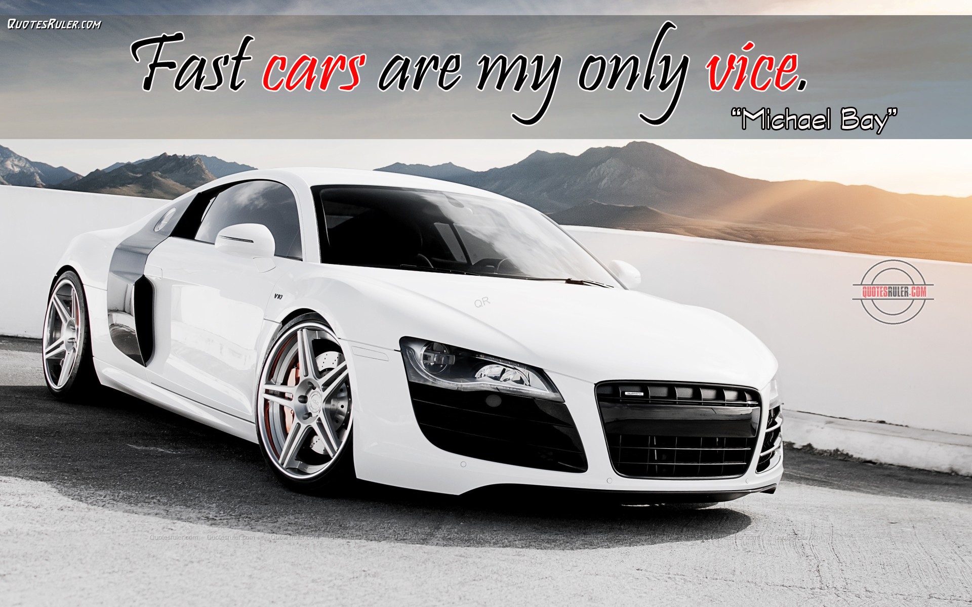 Fast cars are my only vice – Michael Bay