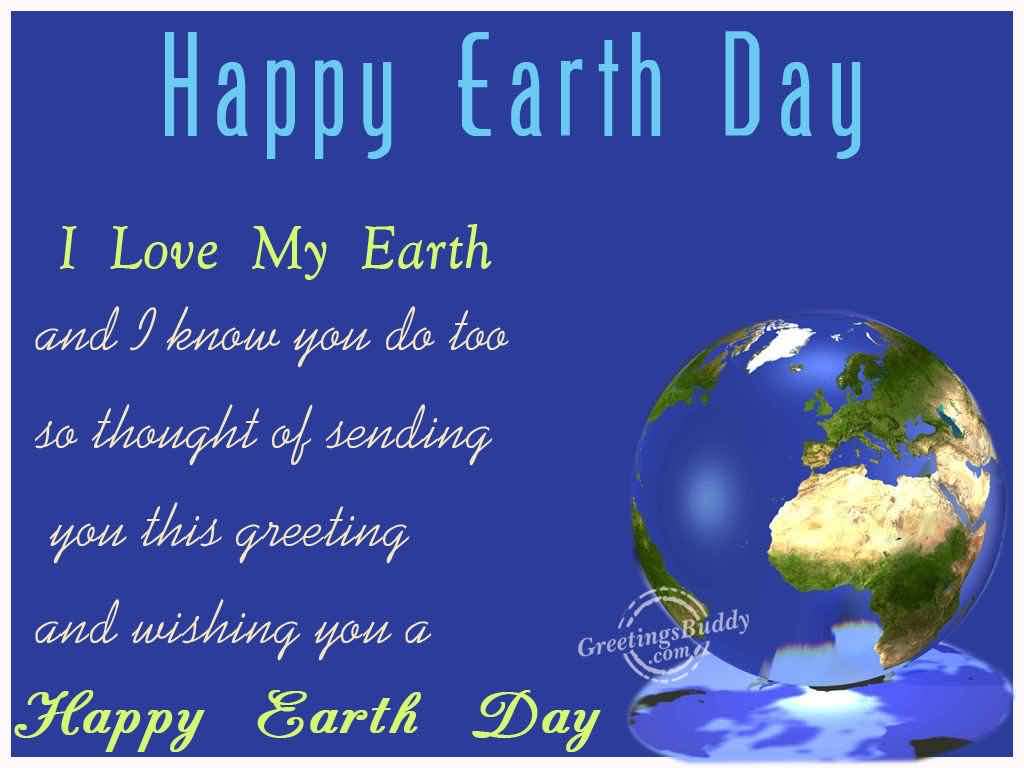 Happy earth day i love my earth