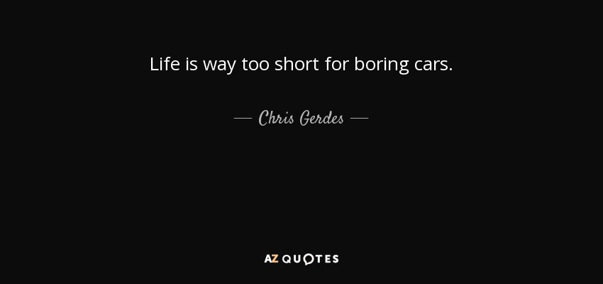 Life is way too short for boring cars – Chris Gerdes