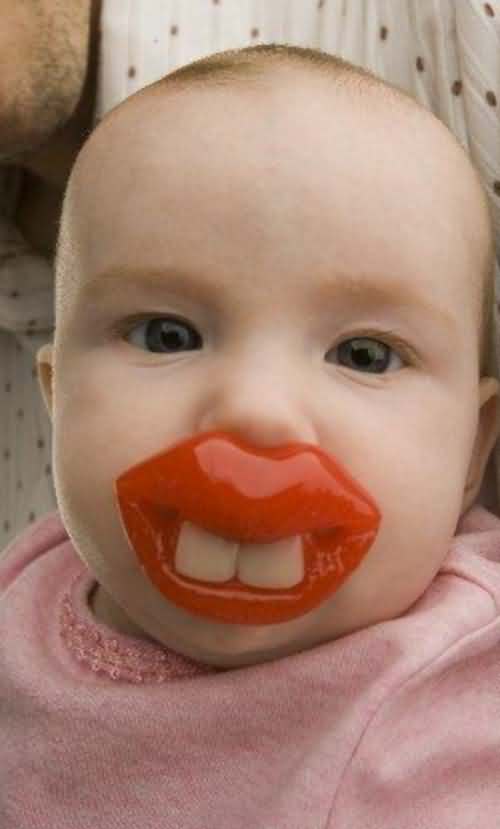 funny lips kid picture