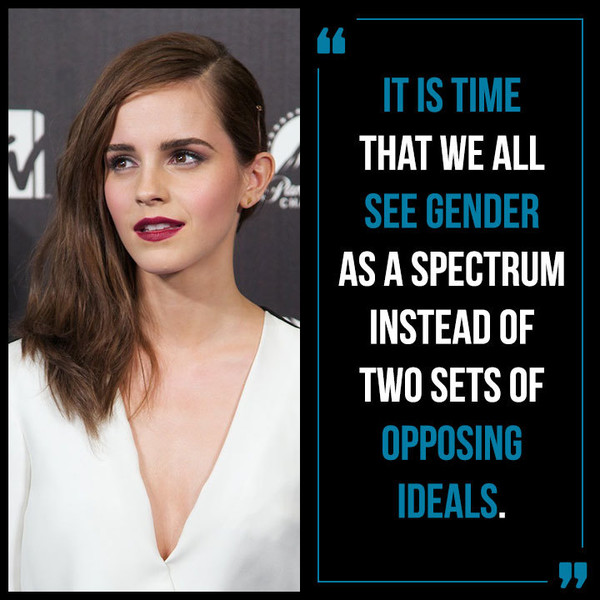 it is time that we all see gender as a spectrum instead of two sets of opposing ideals