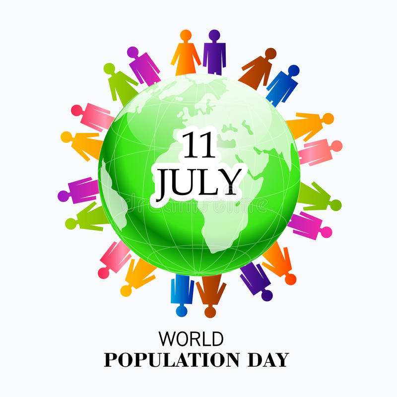 11 july World Population Day illustration