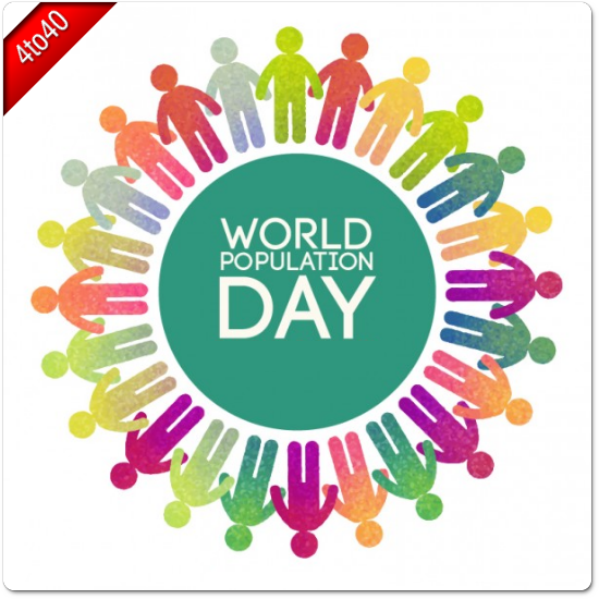 World Population Day card