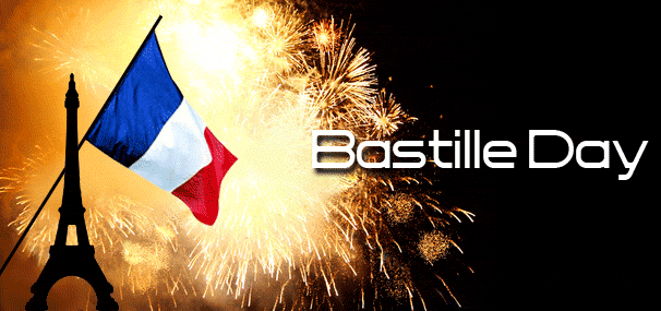 bastille day french flag and fireworks picture