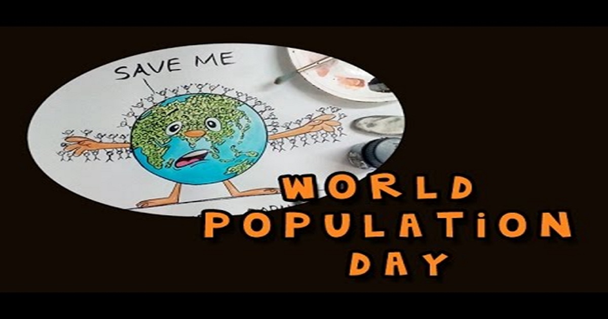 earth says save me World Population Day