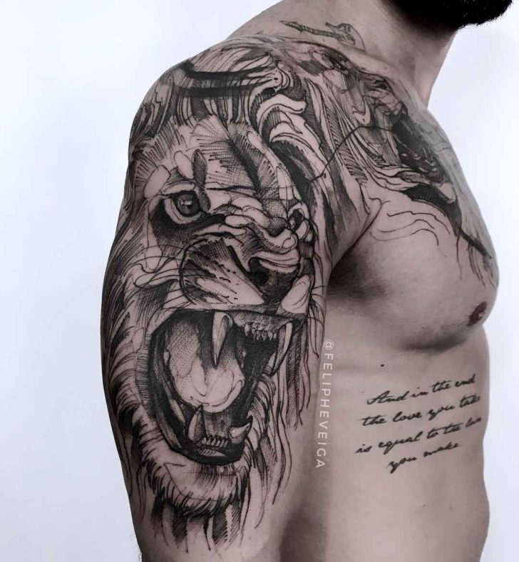 Winged Lion Tattoo Shefalitayal