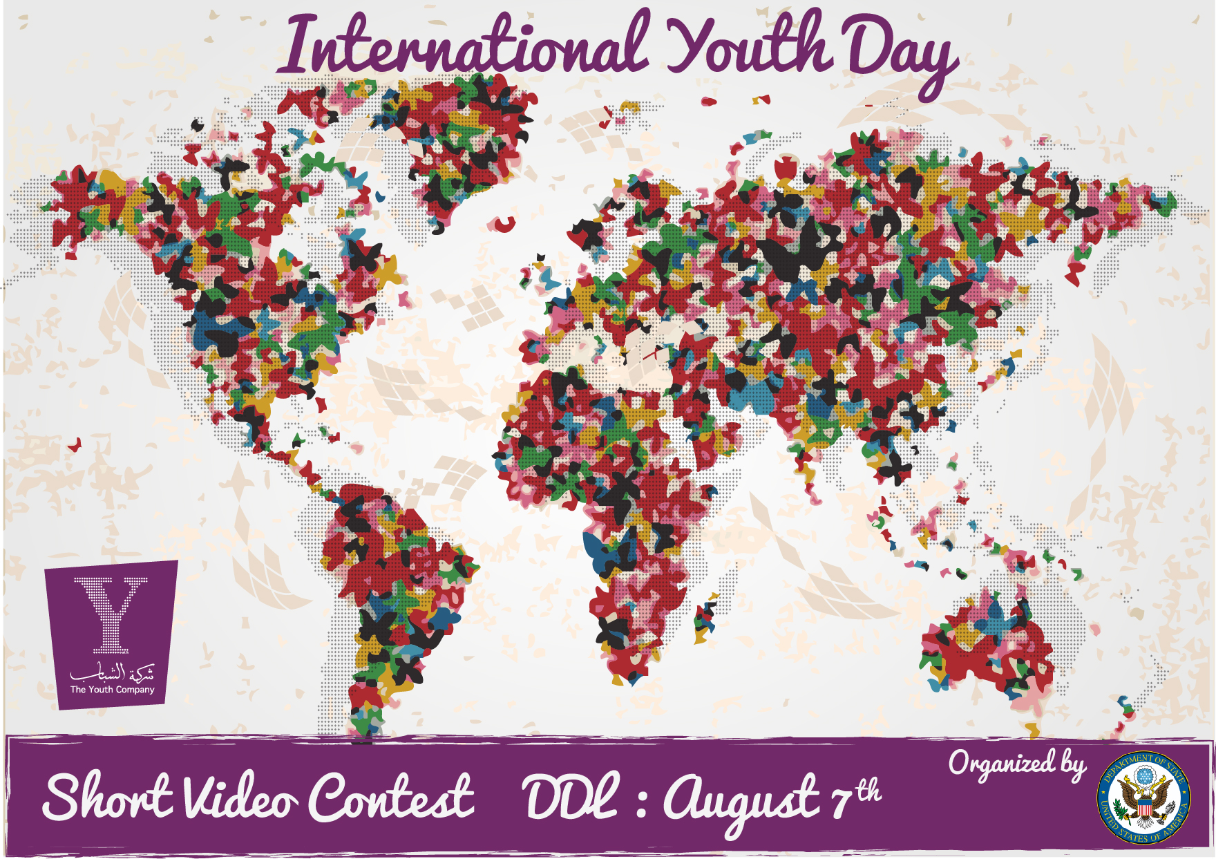 International Youth Day world map