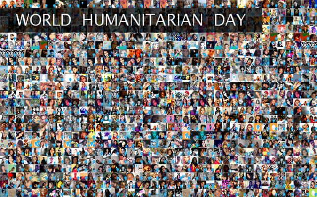 World Humanitarian Day pictures collage