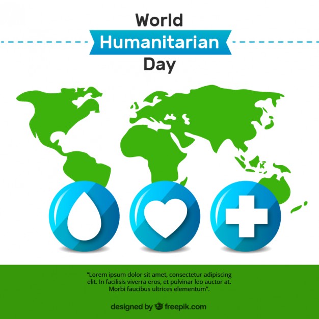 World Humanitarian Day world map