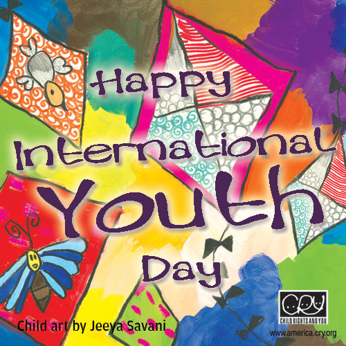 happy International Youth Day card