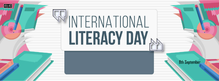 International Literacy Day 8th september facebook cover picture