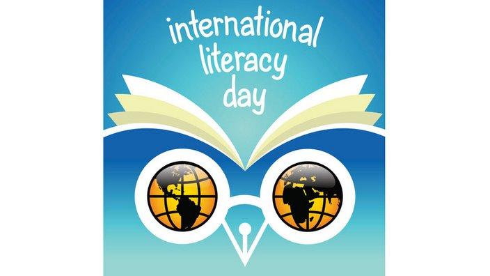 International Literacy Day book clipart