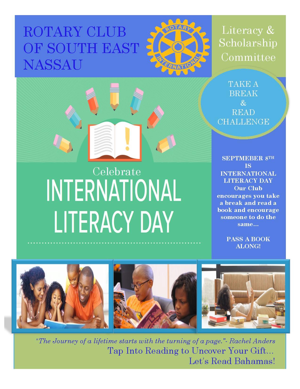 celebrate International Literacy Day card