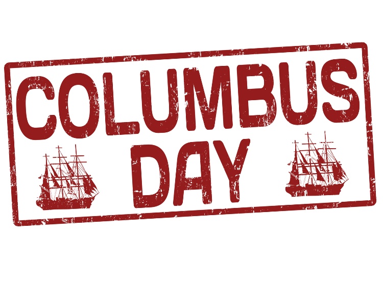 Columbus day stamp