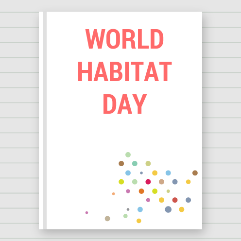 World Habitat Day greeting card