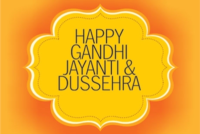 happy Gandhi Jayanti & dussehra