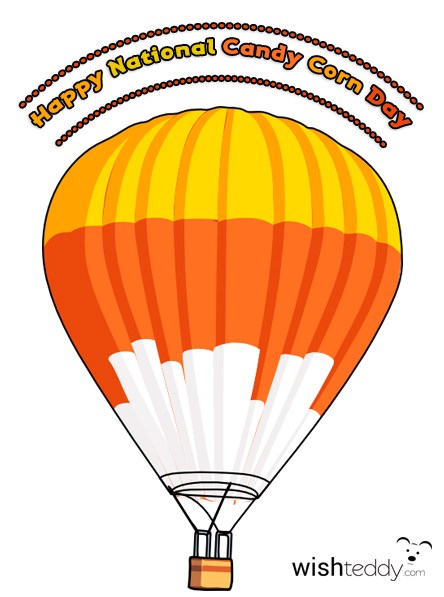 happy National Candy Corn Day candy corn shaped parachute