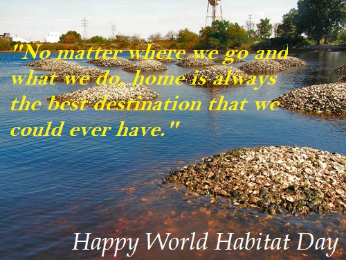 happy World Habitat Day quote