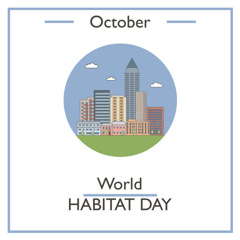 october World Habitat Day illustration