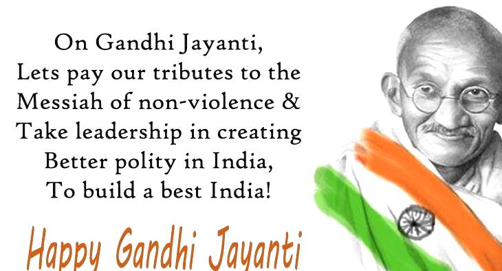 on gandhi jayanti lets pay our tributes to the messiah of non violence