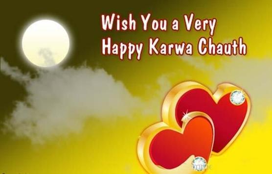 wish you a very happy karwa chauth hearts greting card