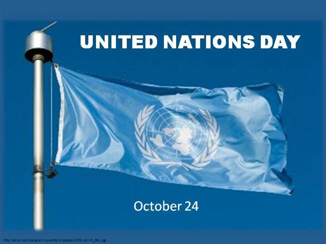 United Nations Day october 24 flag picture