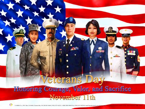 Veterans Day honoring courage, valor, and sacrifice november 11th