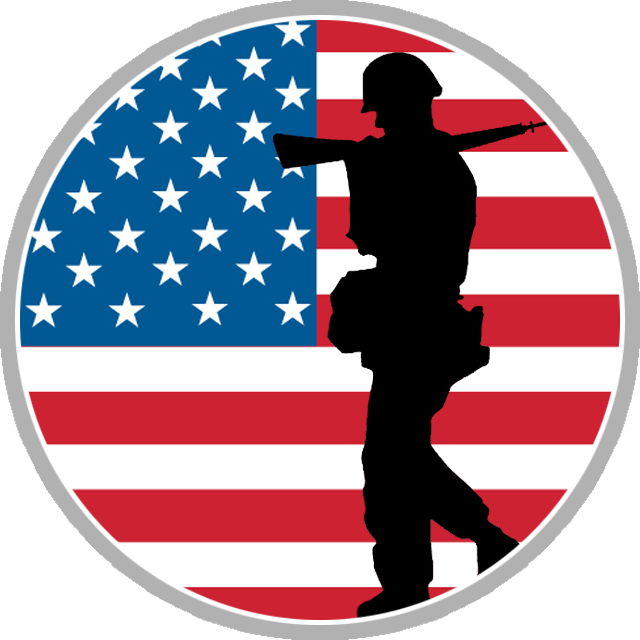 Veterans Day soldier silhouette