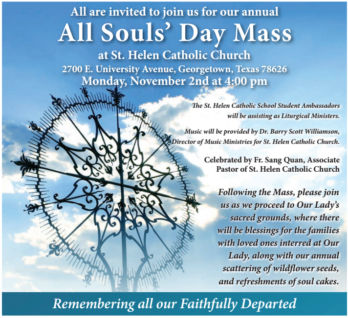 all souls day mass poster