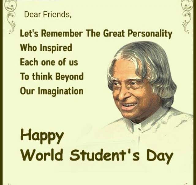 dear friends happy World Students Day