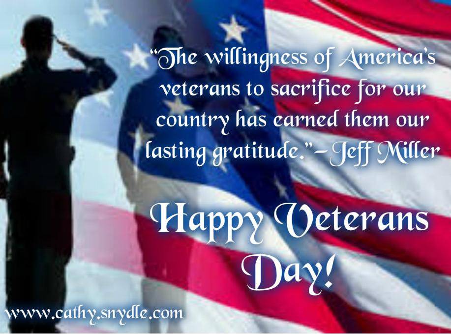 happy Veterans Day quote by jeff miller