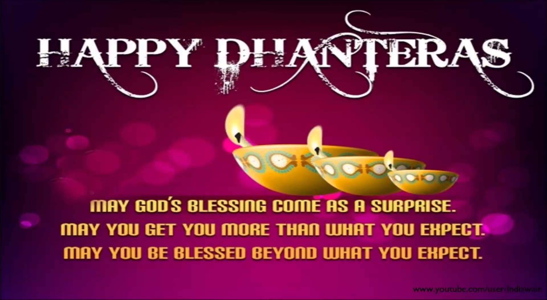 happy dhanteras may god’s blessing come as a surprise