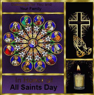 in honor all saints day card