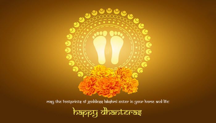 may the footprints of goddess lakshmi enter in your home and life. happy dhanteras