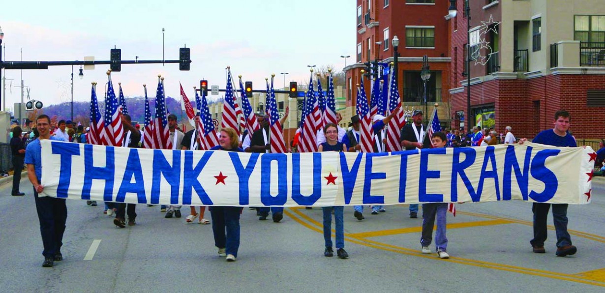 thank you veterans parade