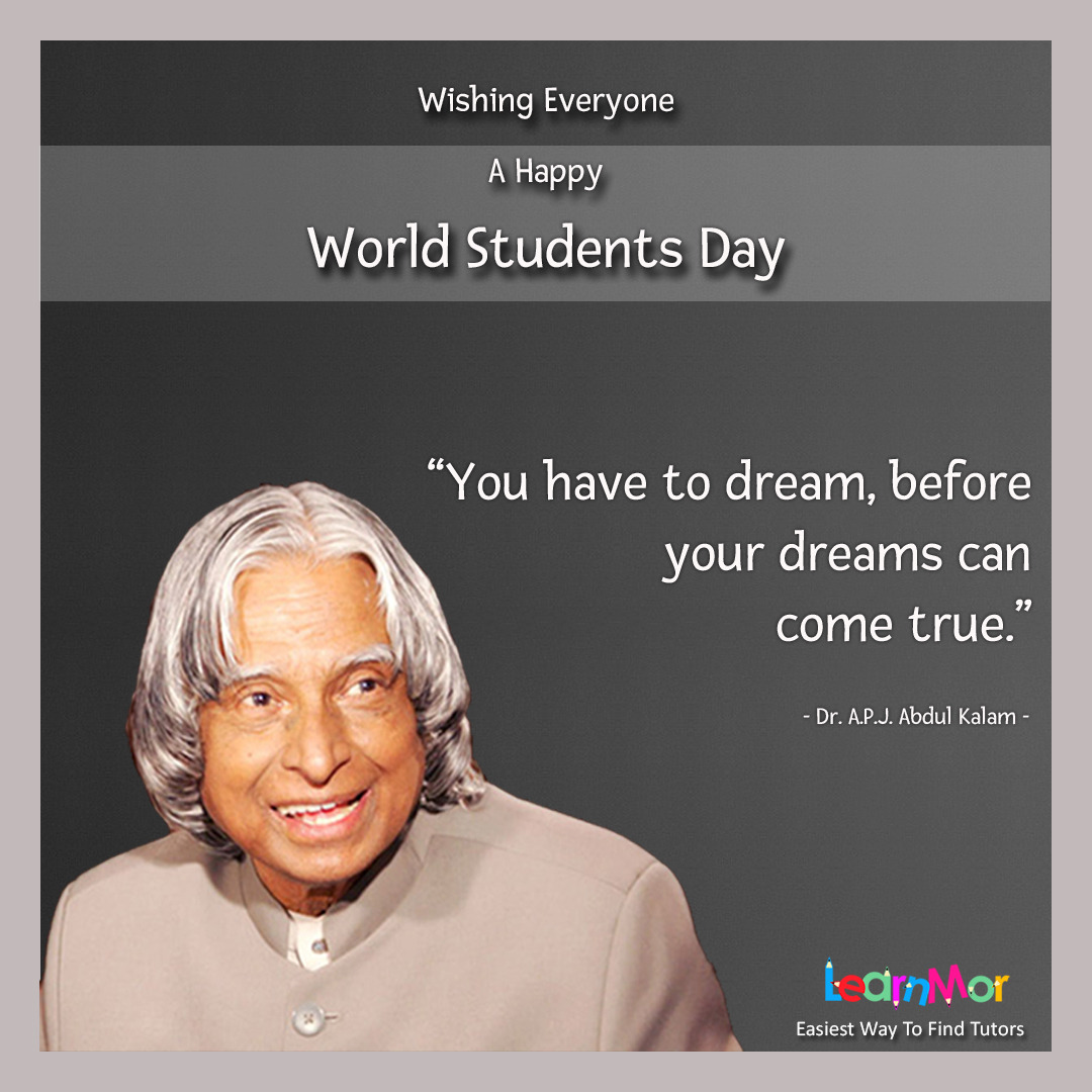 wishing everyone a happy World Students Day