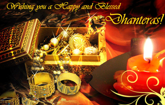 wishing you a happy and blessed dhanteras