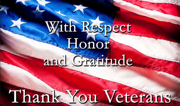 with respect honor and gratitude thank you veterans happy Veterans Day