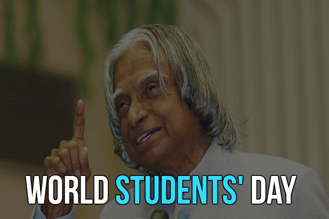 world students day apj abdul kalam in background