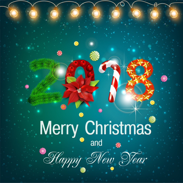 2018 merry Christmas and happy new year