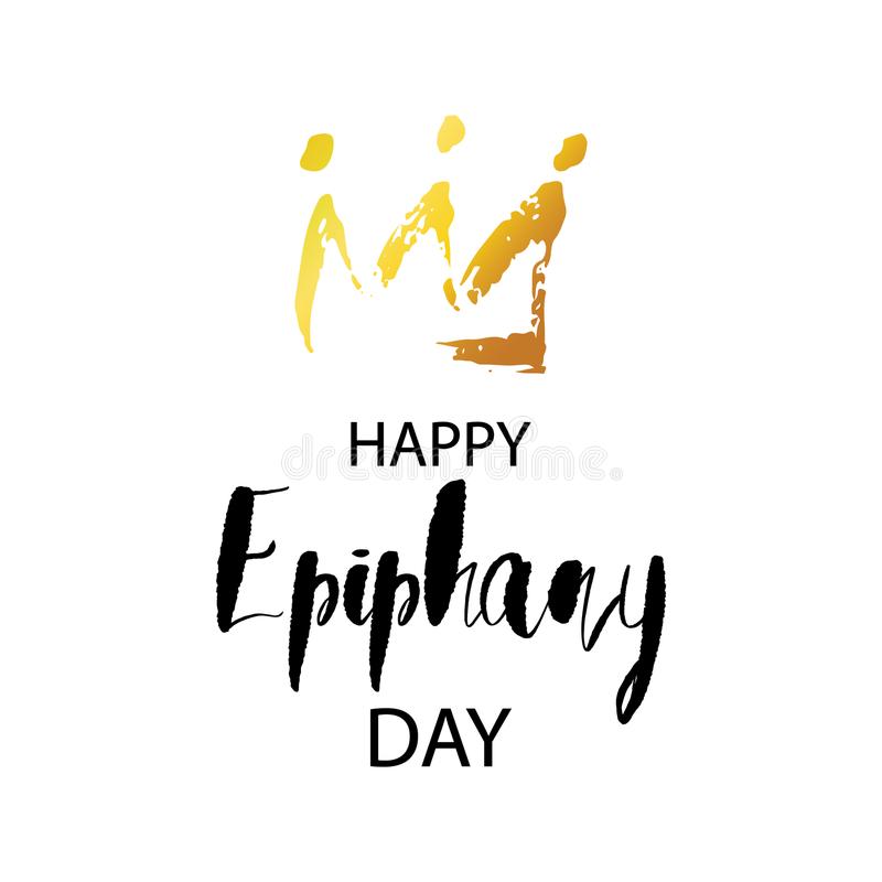 Happy Epiphany day illustration