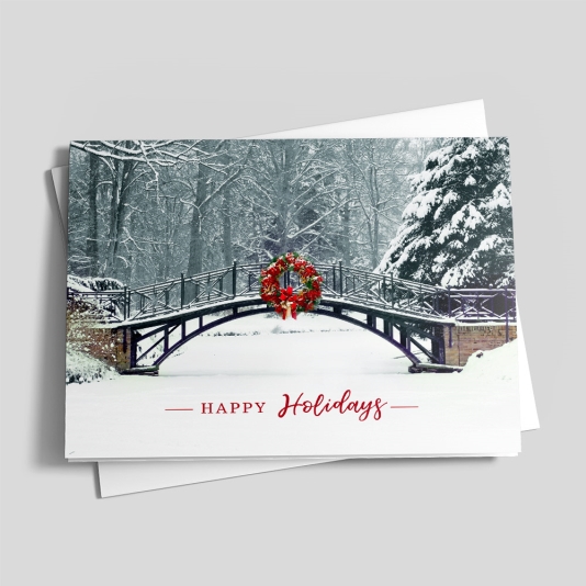 Happy Holidays greetings card