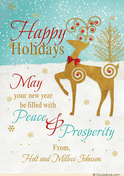 Happy Holidays May Your New Year Be Filled With Peace Prosperity